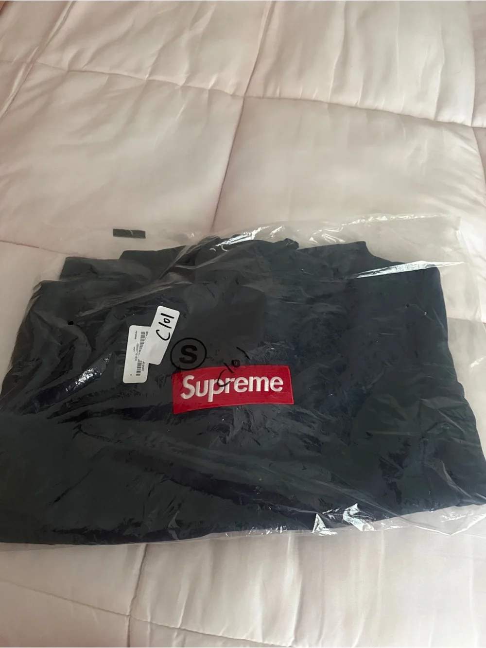Supreme Black Sweater with Red Box Logo